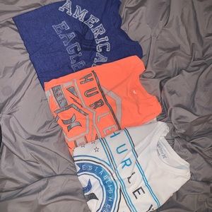 AE & Hurley shirts